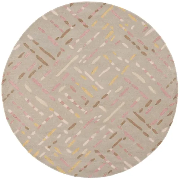 METRO Hand Tufted 6' x 6' Round area rug