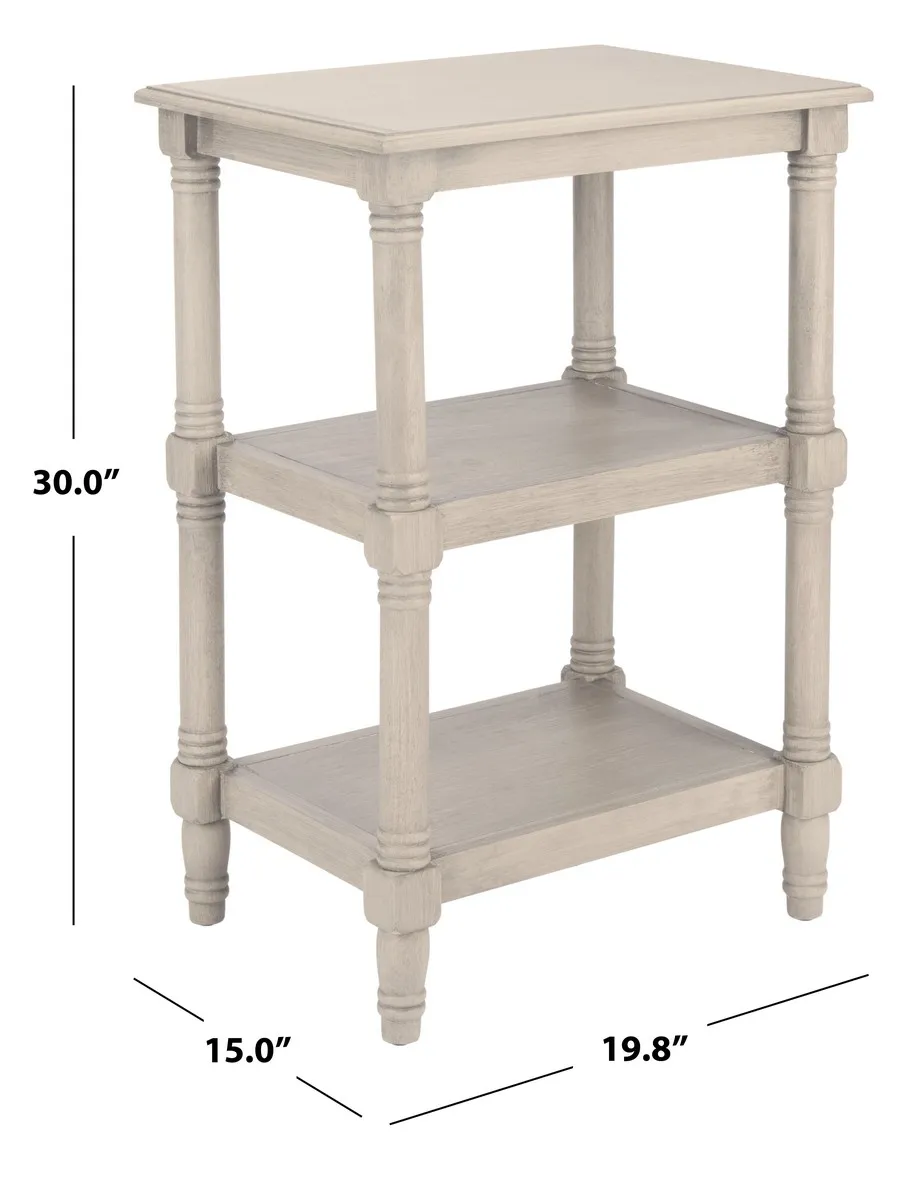 CASSIE 3 SHELF ACCENT TABLE