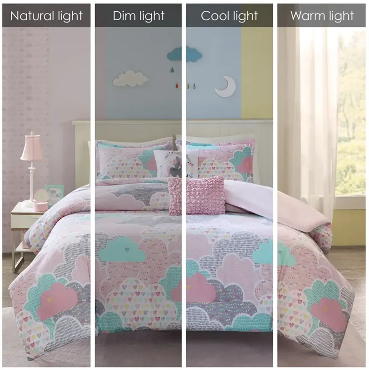 Urban Habitat Kids Cloud Pink Cotton Printed Duvet Cover Set