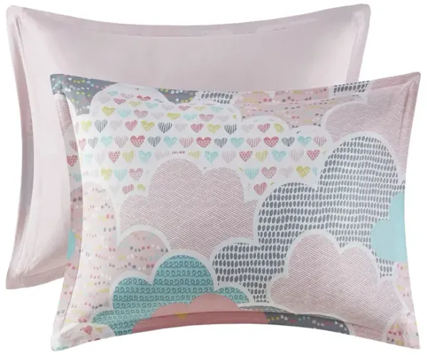 Urban Habitat Kids Cloud Pink Cotton Printed Duvet Cover Set