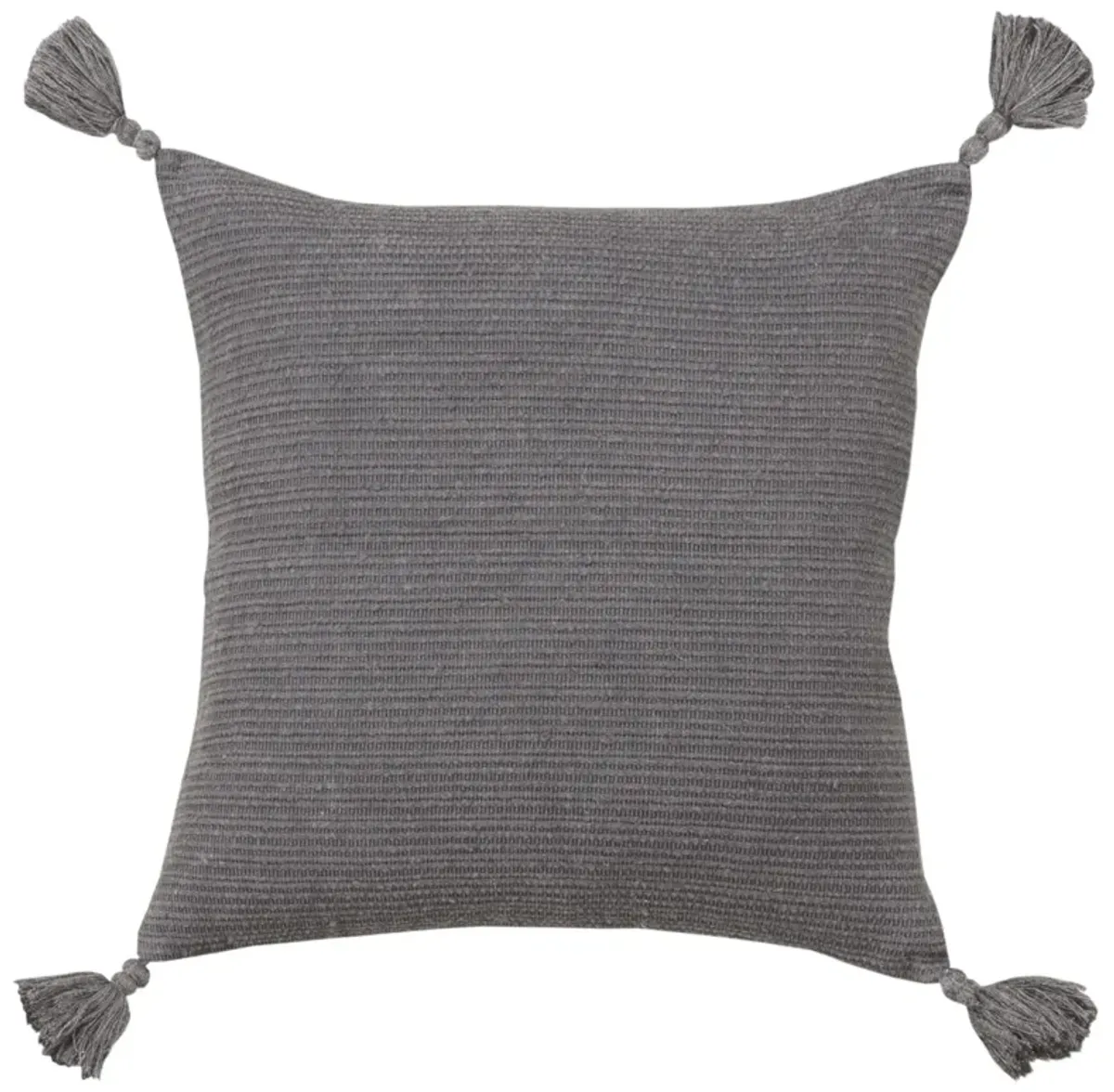 Solid Stripe Gray Pillow