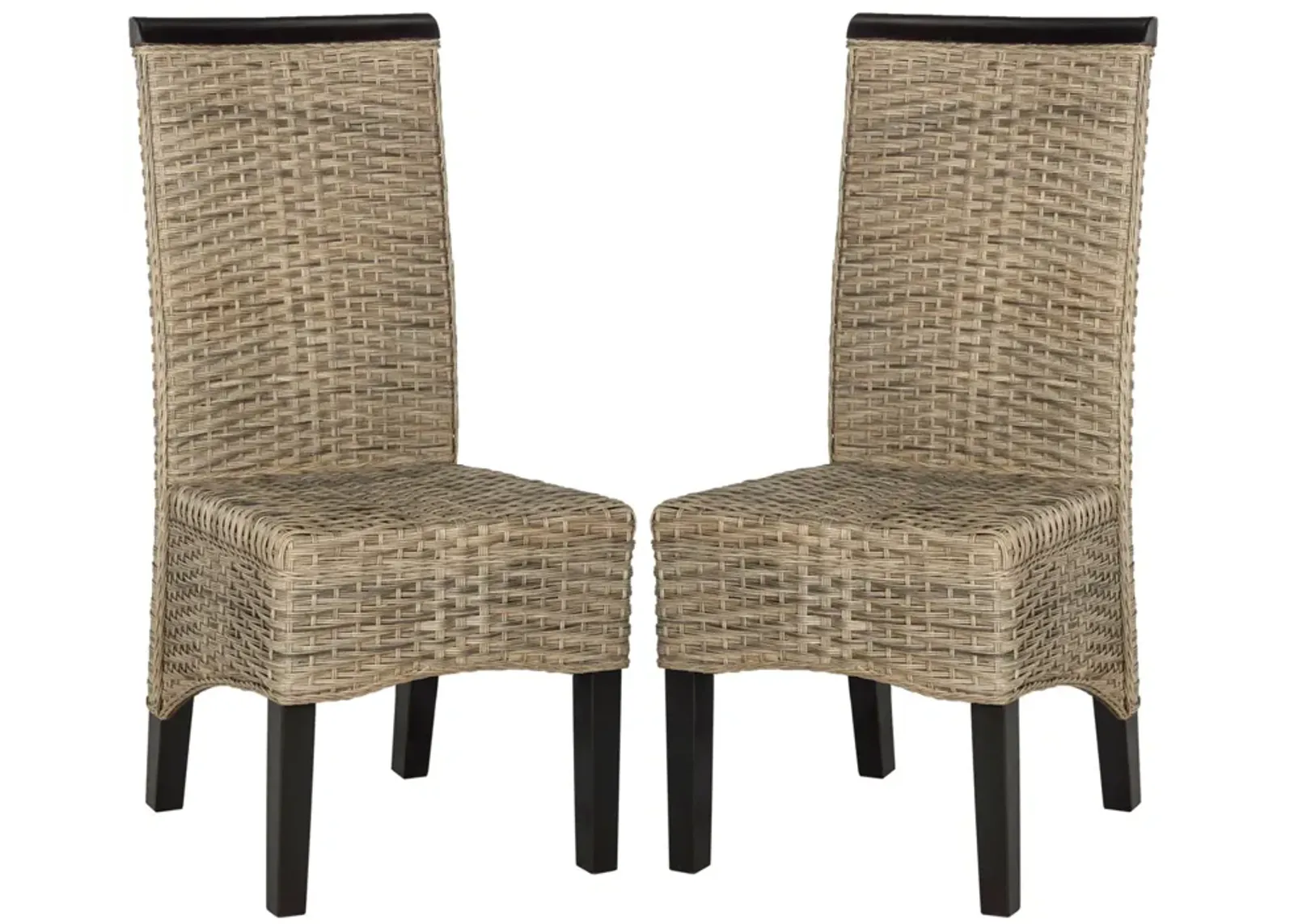 ILYA 18''H WICKER DINING CHAIR - Set of 2