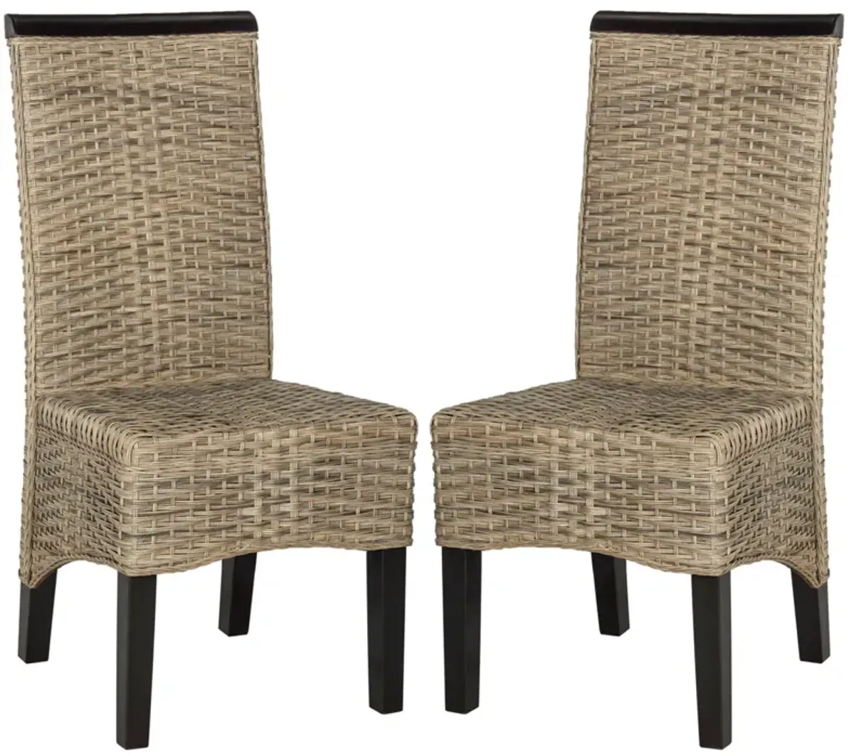 ILYA 18''H WICKER DINING CHAIR - Set of 2