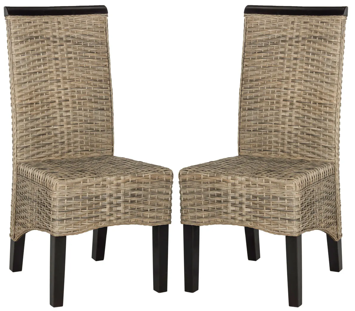 ILYA 18''H WICKER DINING CHAIR - Set of 2