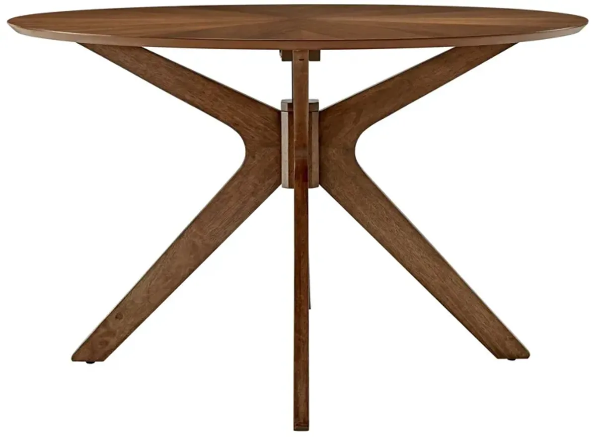 Crossroads 47" Round Wood Dining Table