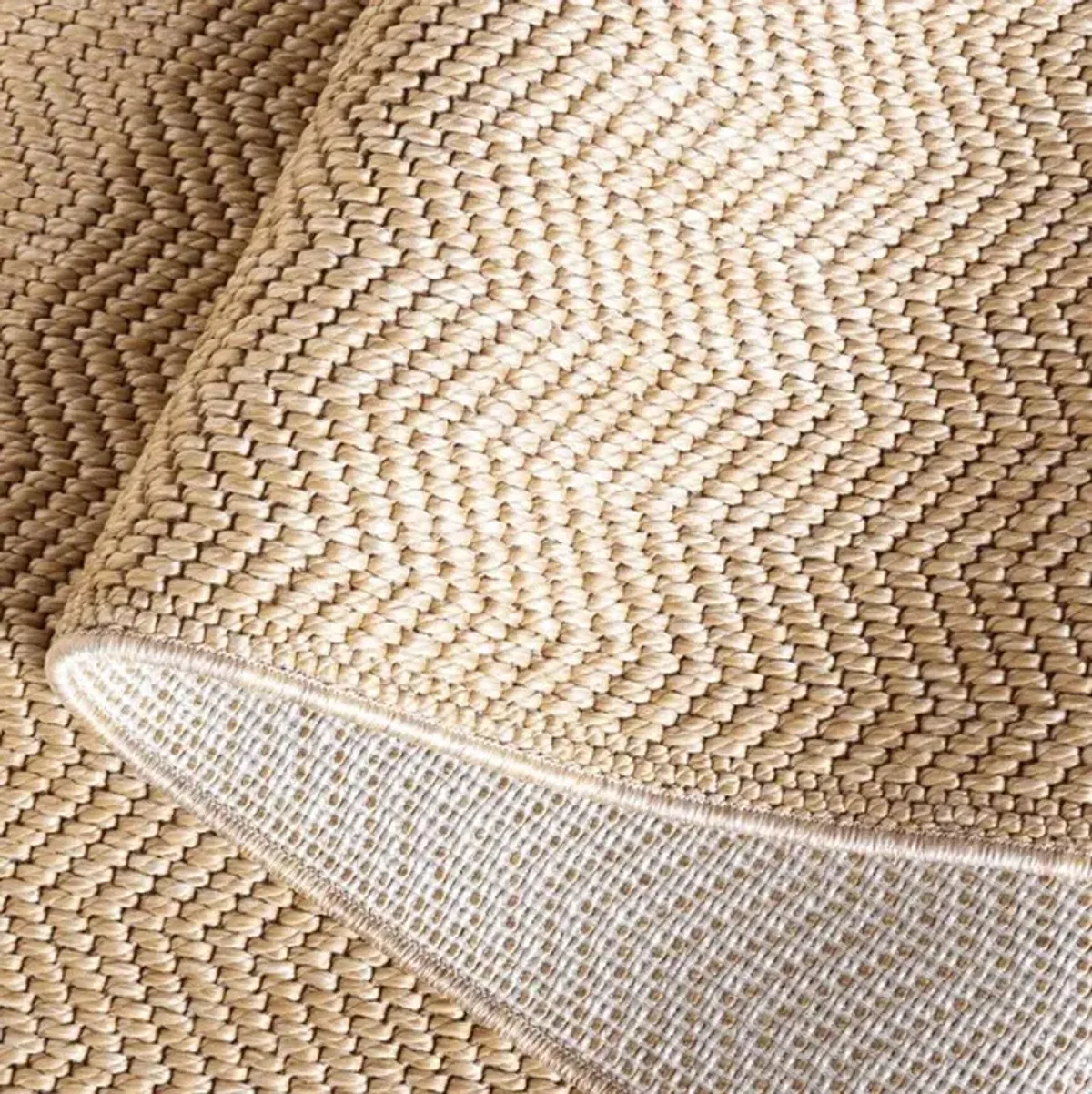 SISAL ALL-WEATHER 402 Beige 2'-2' X 8' Runner Rug