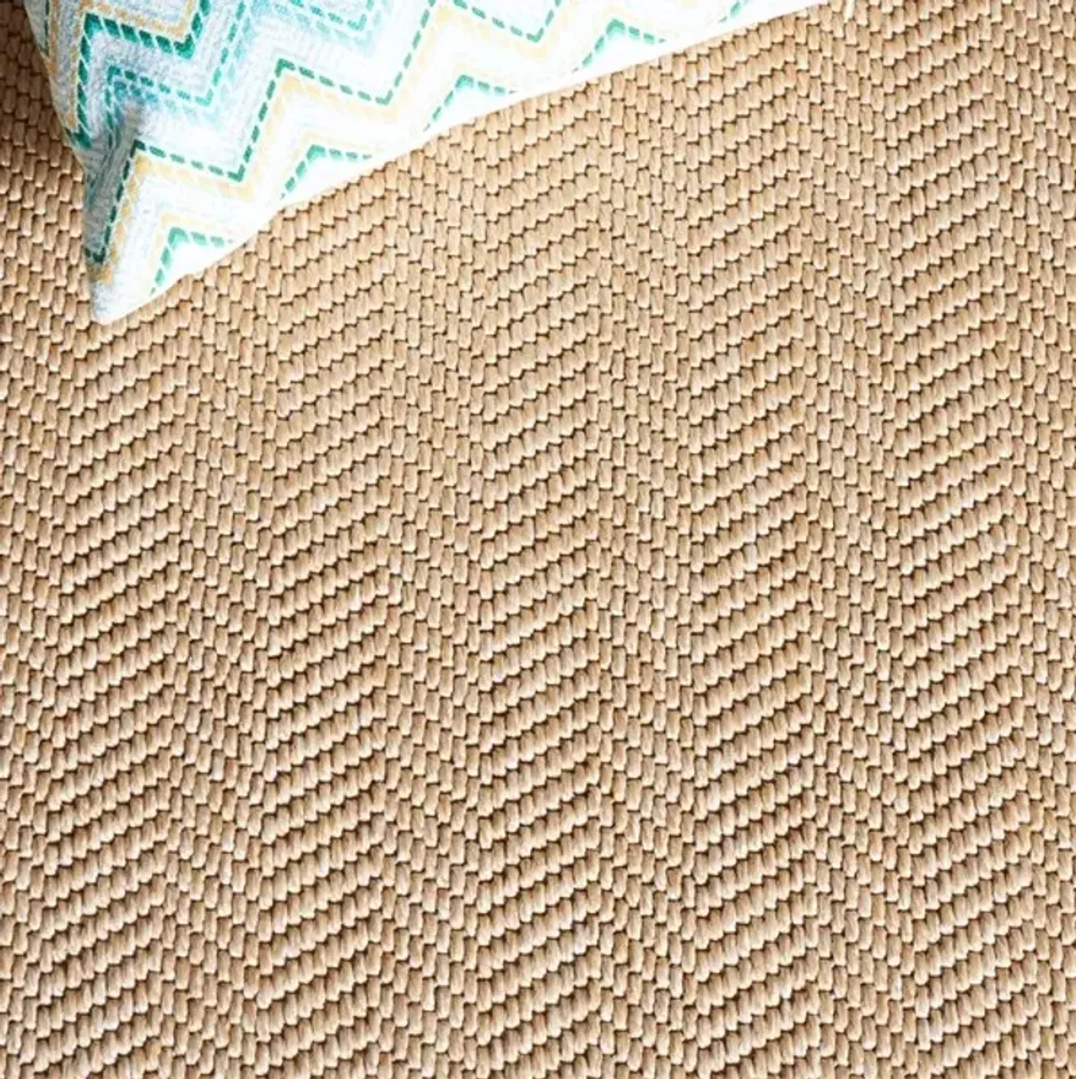 SISAL ALL-WEATHER 402 Beige 2'-2' X 8' Runner Rug