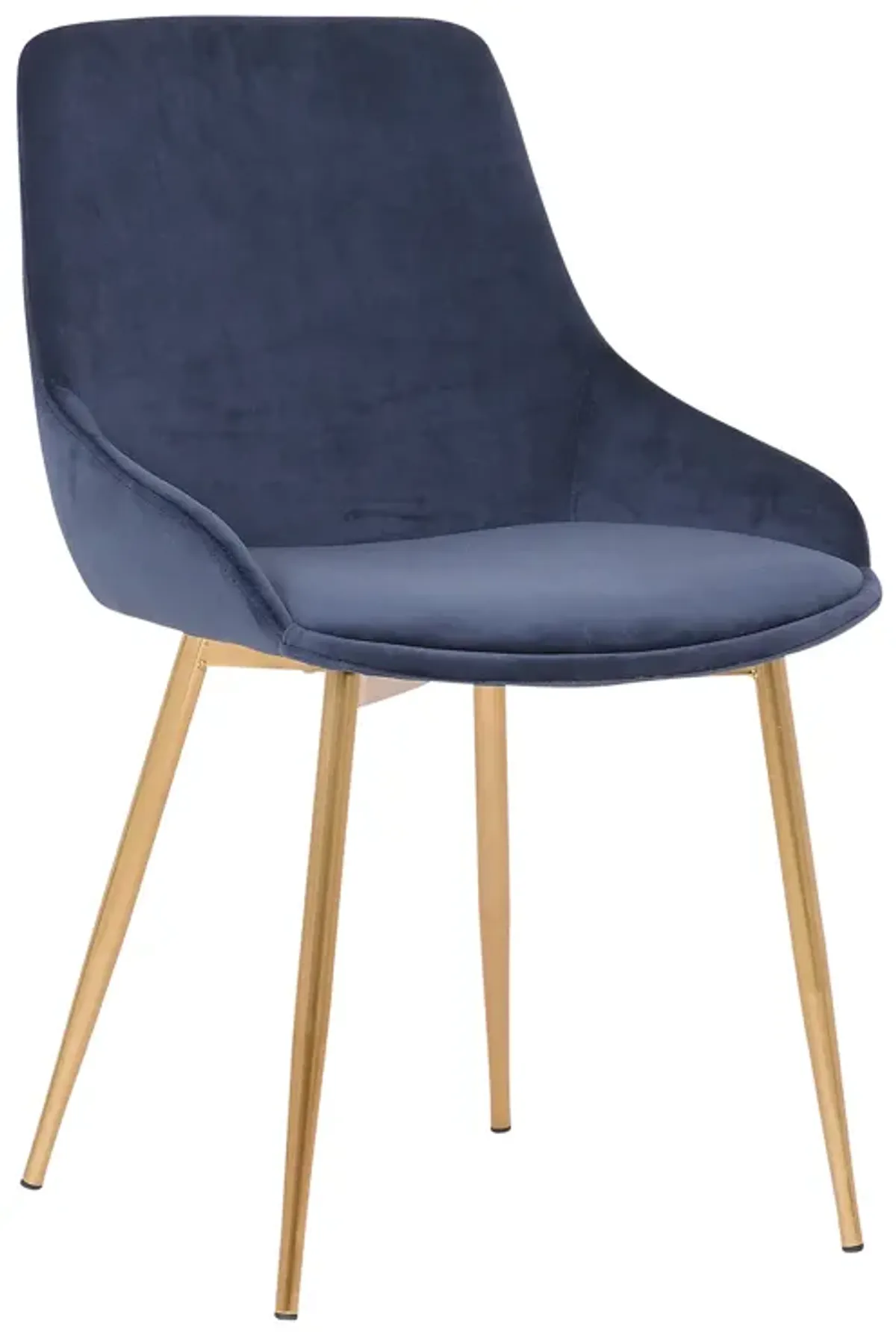 Heidi Blue Velvet Dining Accent Chair