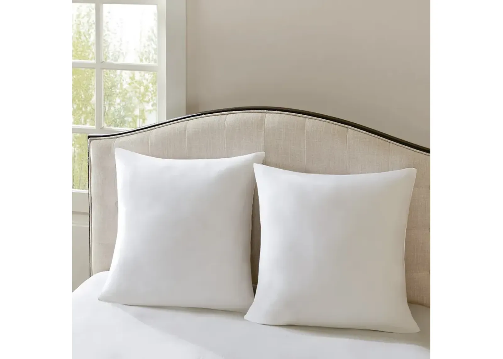 Madison Park Signature Cotton Sateen White Euro Pillow