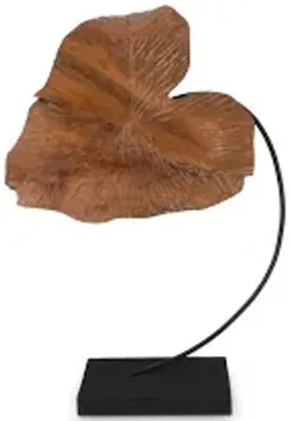 carved leaf sculpture, sm