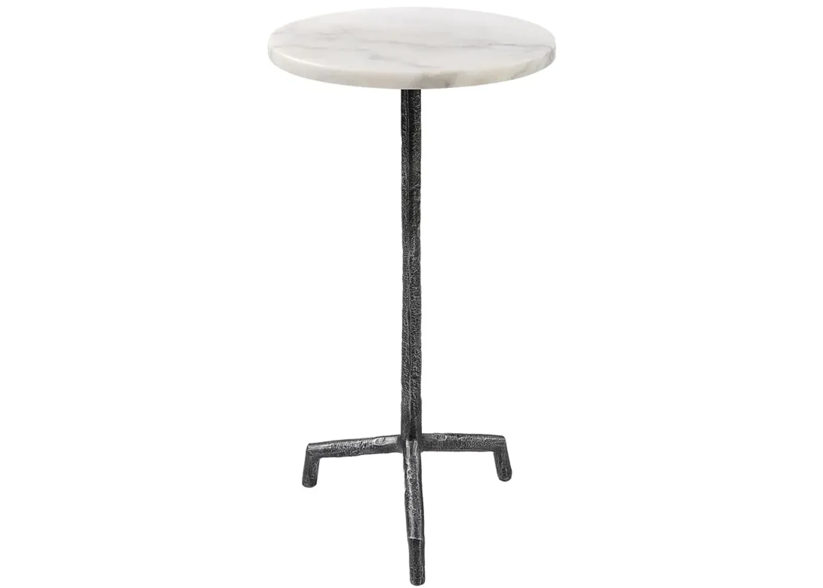 Puritan White Marble Drink Table