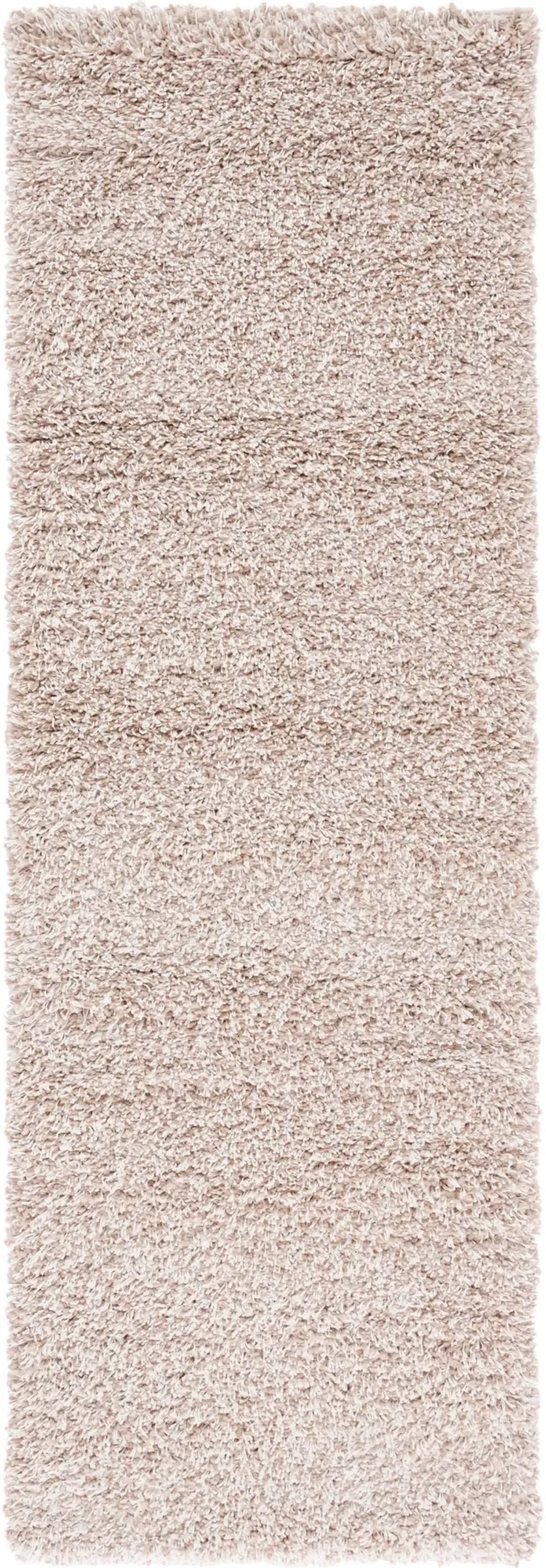 SANTA MONICA SHAG 725 BEIGE 2'-3' x 9' Runner Rug