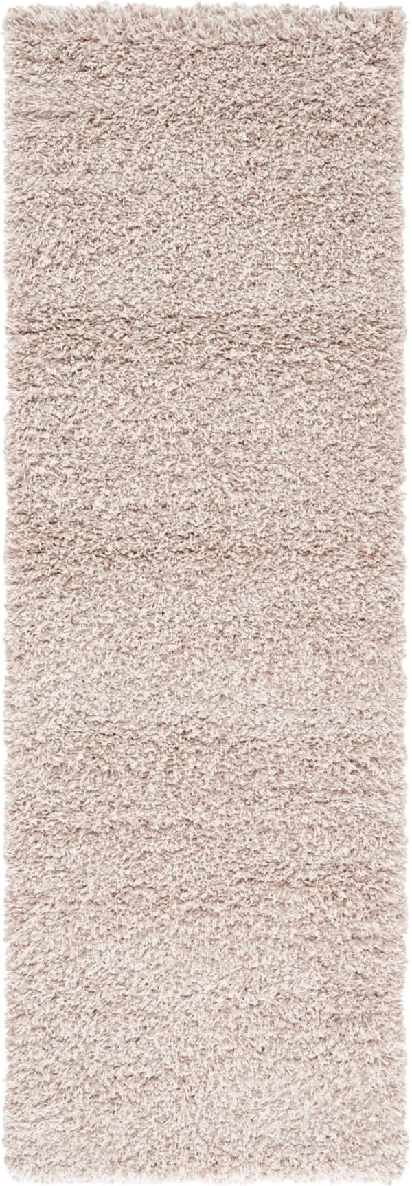 SANTA MONICA SHAG 725 BEIGE 2'-3' x 9' Runner Rug