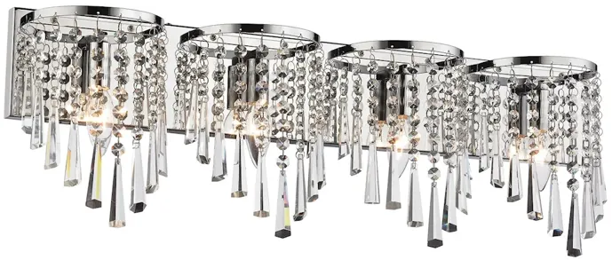 Jariah 30" Wide 4-Light Vanity Light - Polished Chrome