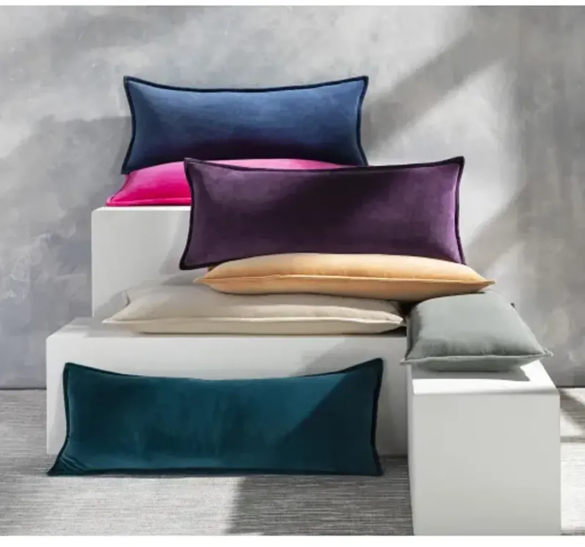 Cotton Velvet CV-031 20"L x 20"W Accent Pillow  - Poly Insert