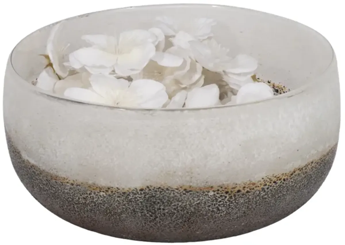 8" Ombre Bowl, White/grey