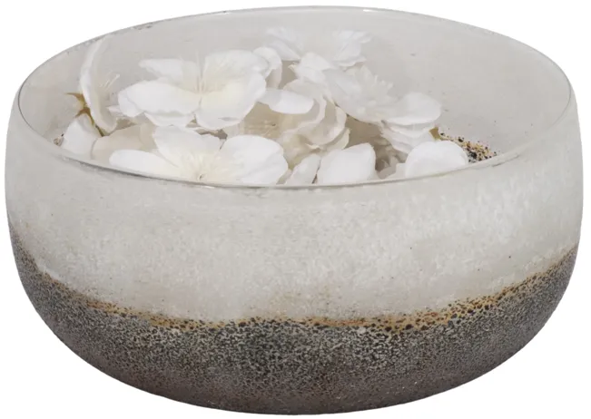 8" Ombre Bowl, White/grey