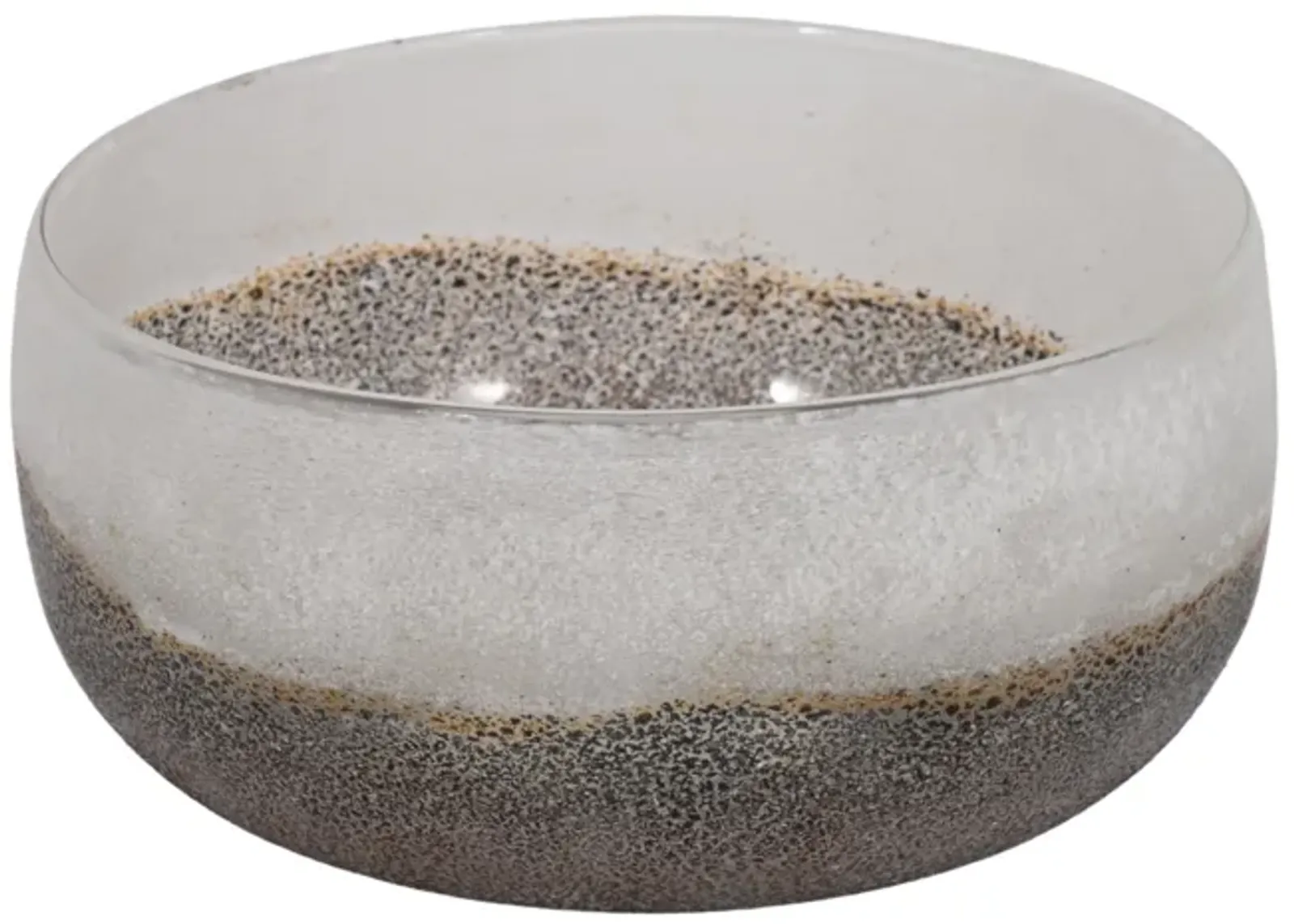 8" Ombre Bowl, White/grey