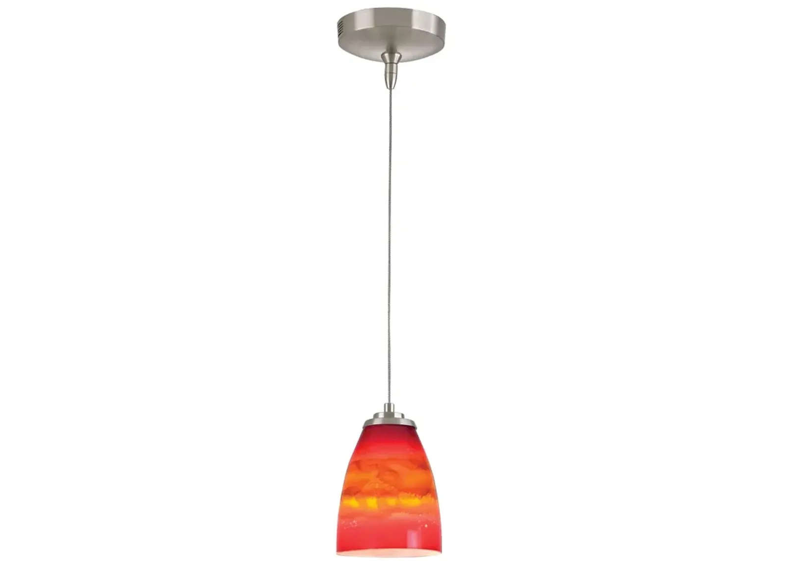 Low Voltage 5" Wide 1-Light Mini Pendant - Brushed Nickel