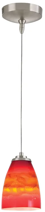 Low Voltage 5" Wide 1-Light Mini Pendant - Brushed Nickel