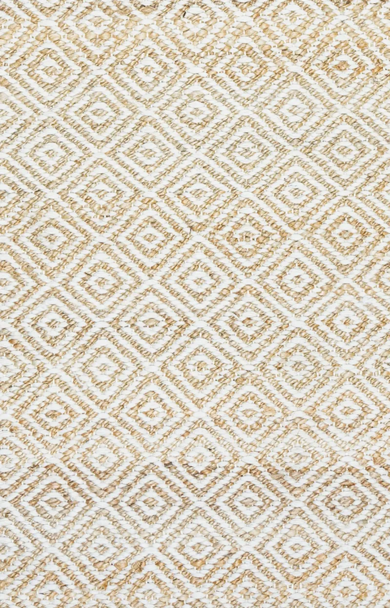 Ellington Natural  pattern  Jute / Wool  2'6" x 8' Runner Rug