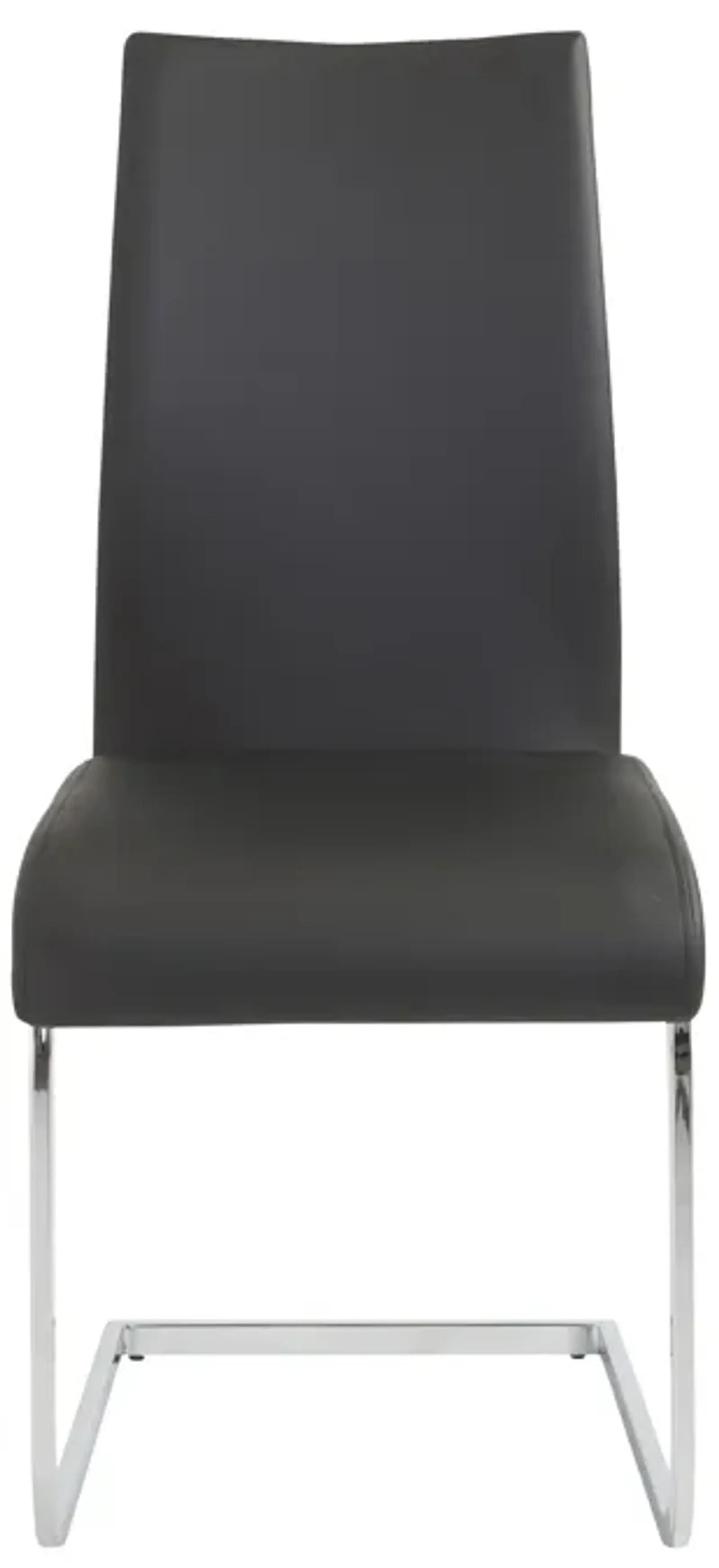 Epifania Dining Chair in Black with Chrome Legs - Set of 4