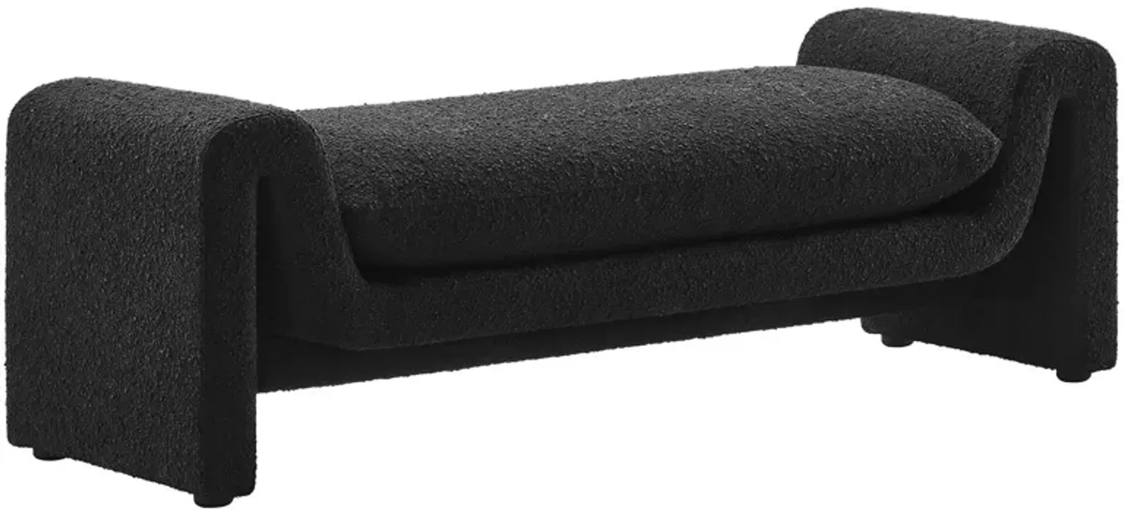 Waverly Boucle Fabric Bench