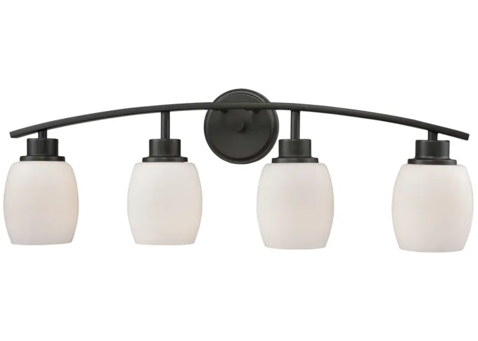 Casual Mission 28" Wide 4-Light Vanity Light - Oil Rubbed Bronze