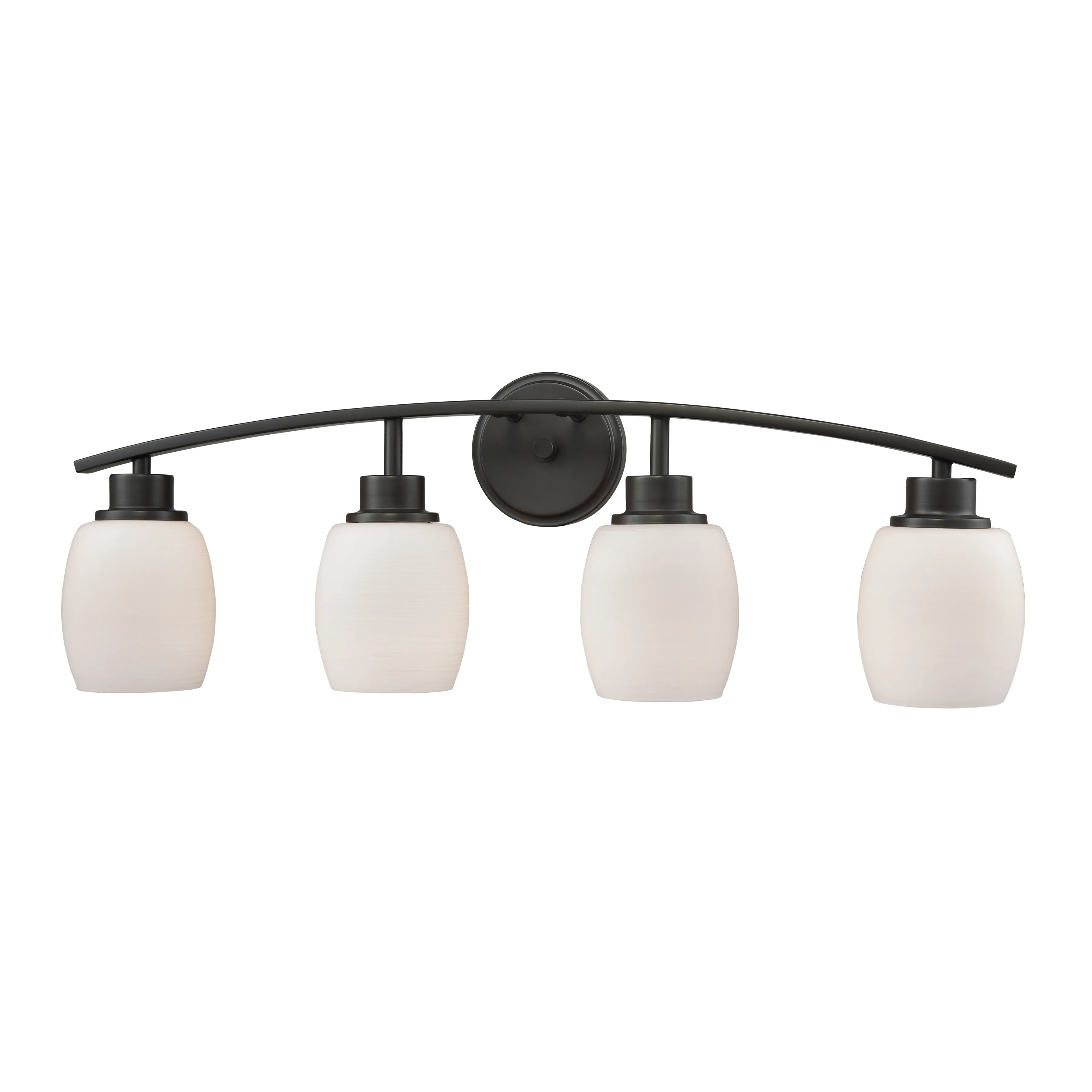 Casual Mission 28" Wide 4-Light Vanity Light - Oil Rubbed Bronze