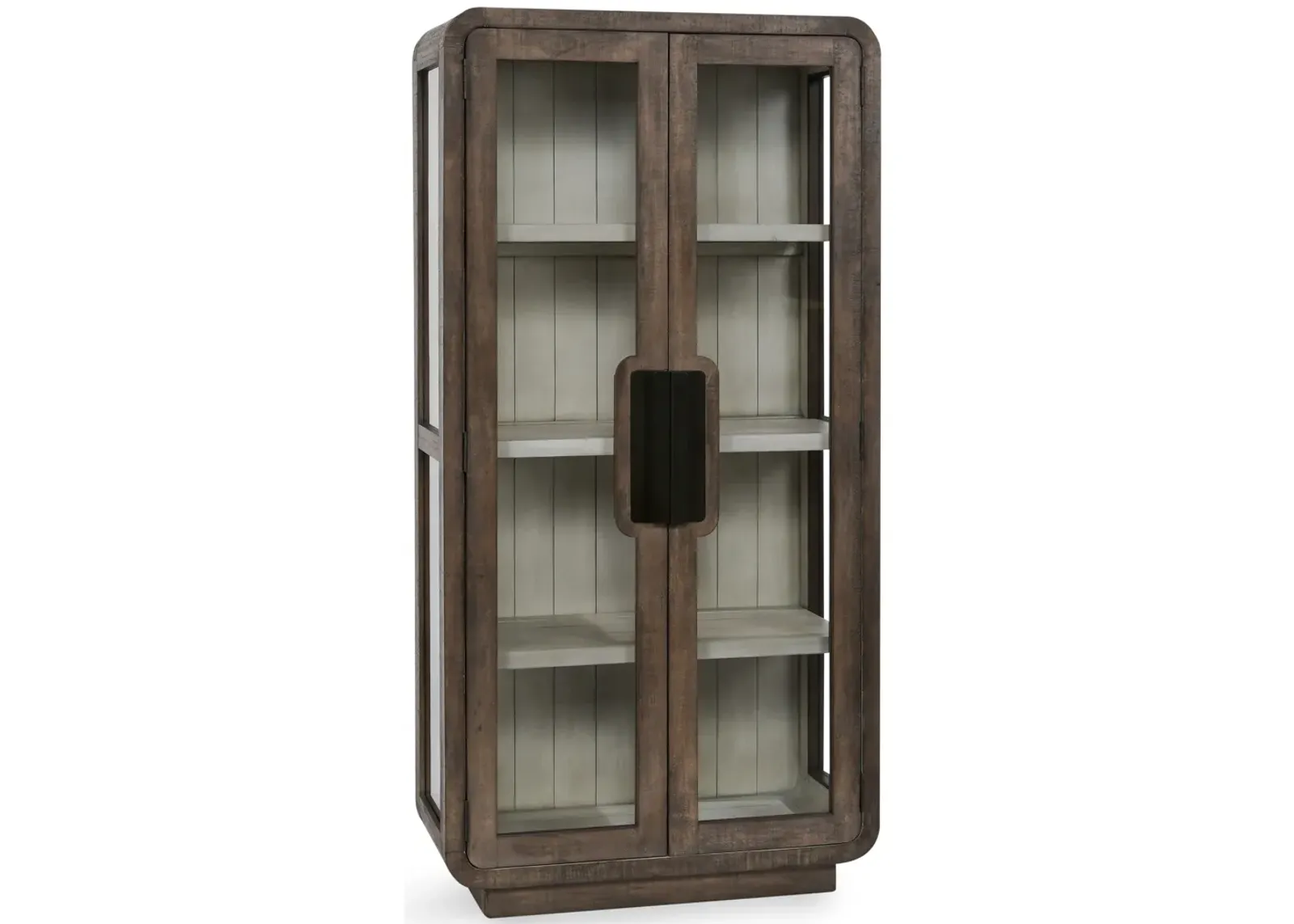 Ollie Display Cabinet in Dark Brown