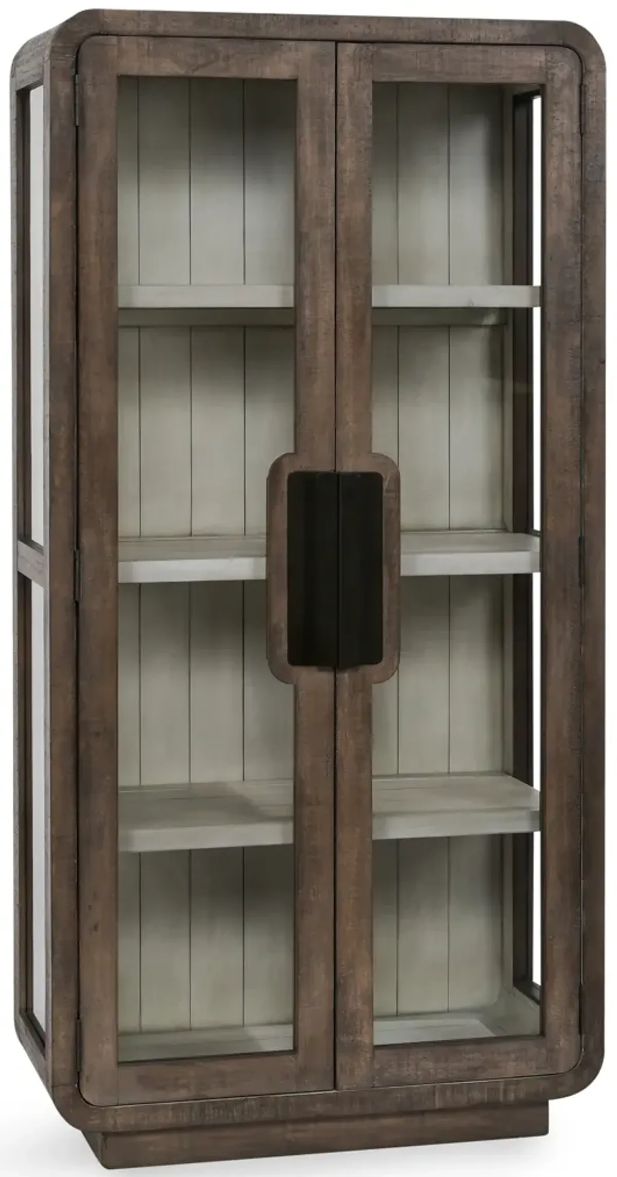 Ollie Display Cabinet in Dark Brown