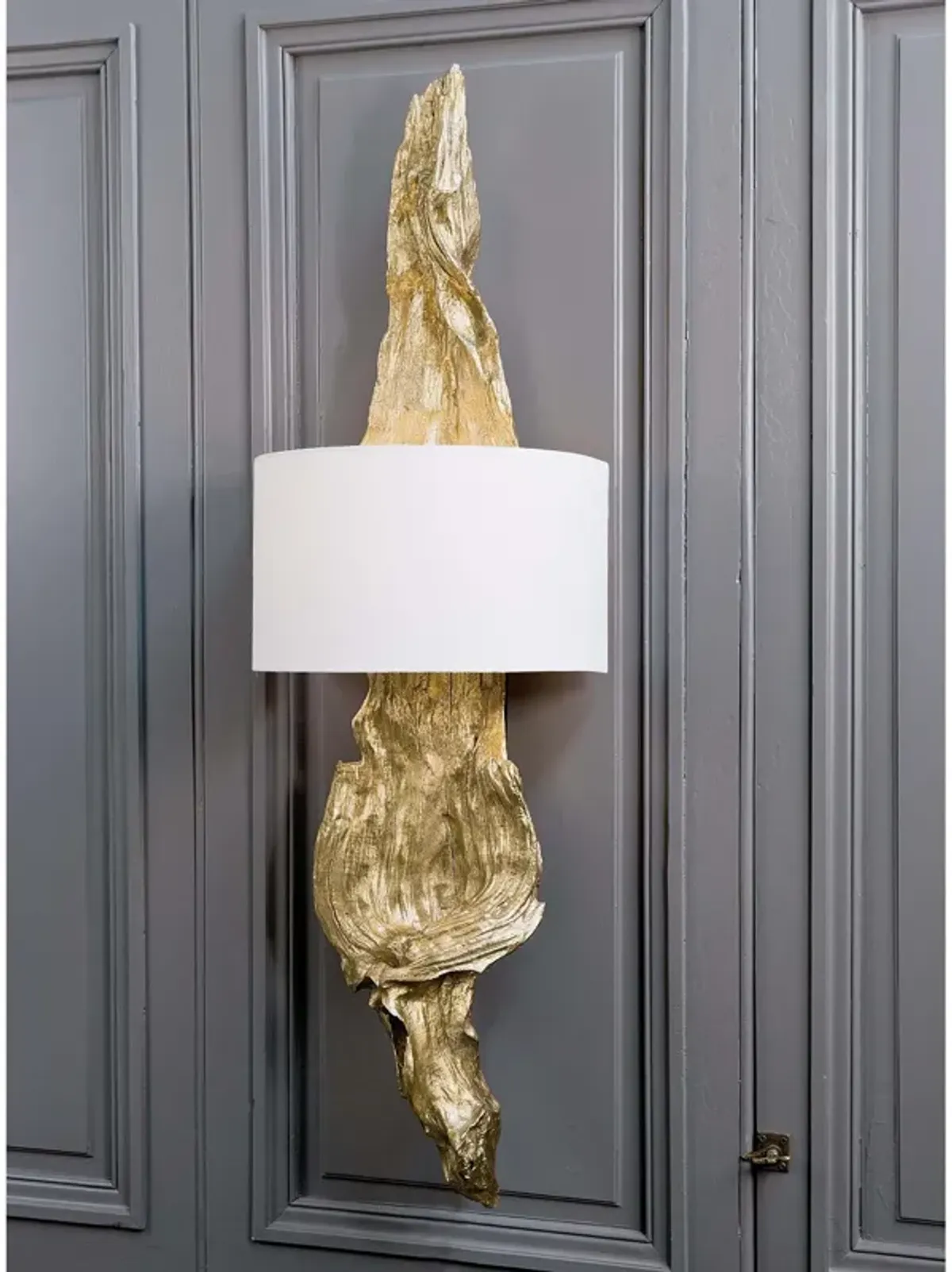 Driftwood Sconce (Antique Gold Leaf)