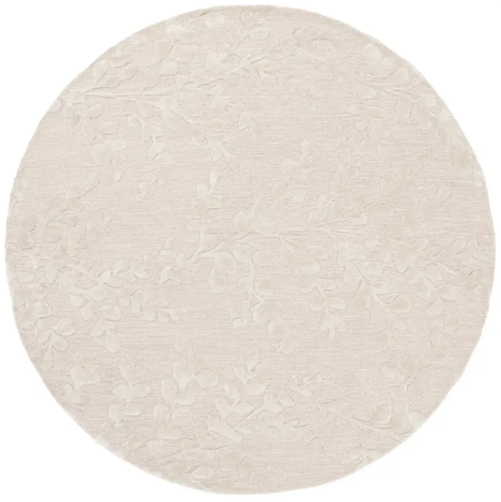 GLAMOUR 541 BEIGE 6' x 6' Round Round Rug