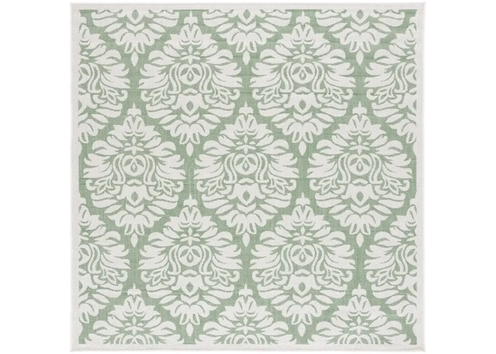 BERMUDA  821 Green 6'-7' X 6'-7' Square Square Rug