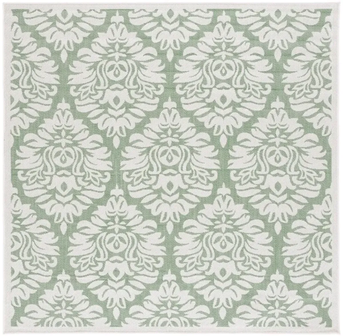 BERMUDA  821 Green 6'-7' X 6'-7' Square Square Rug