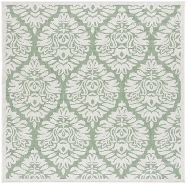 BERMUDA  821 Green 6'-7' X 6'-7' Square Square Rug