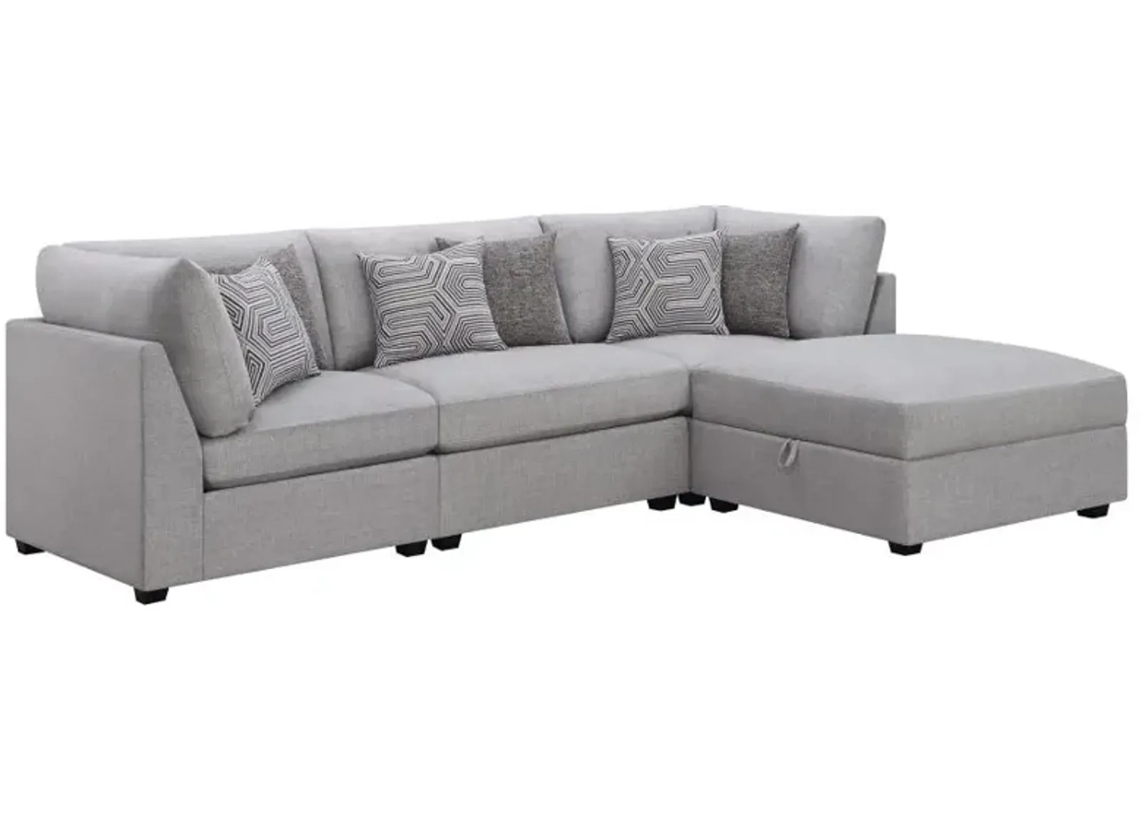 Cambria 4-Piece Upholstered Modular Sectional