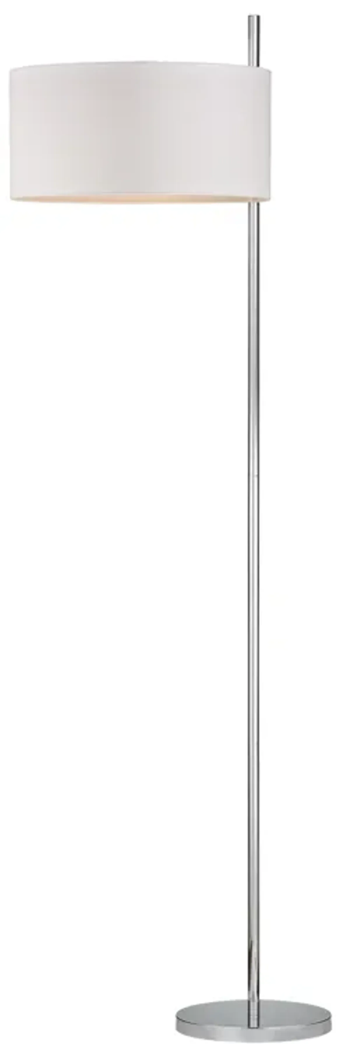 Attwood 64" High 1-Light Floor Lamp - Polished Nickel