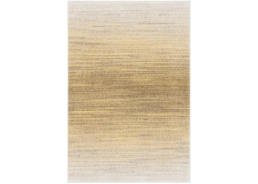 Adirondack Contemporary Gold / Ivory 2'-6" X 8' Powerloomed Rug