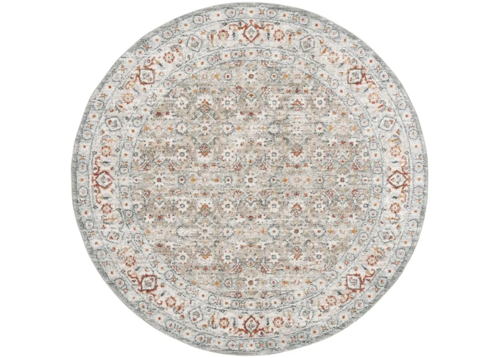 AVALON 210 GREY  6'-7' X 6'-7' Round Round Rug