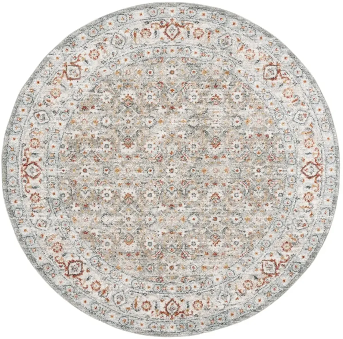 AVALON 210 GREY  6'-7' X 6'-7' Round Round Rug