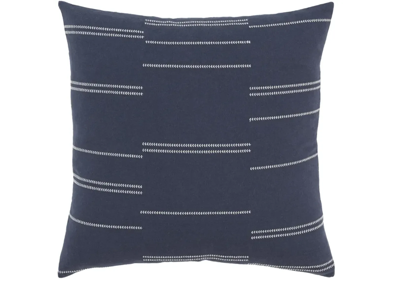 Broken Stripe Blue Pillow