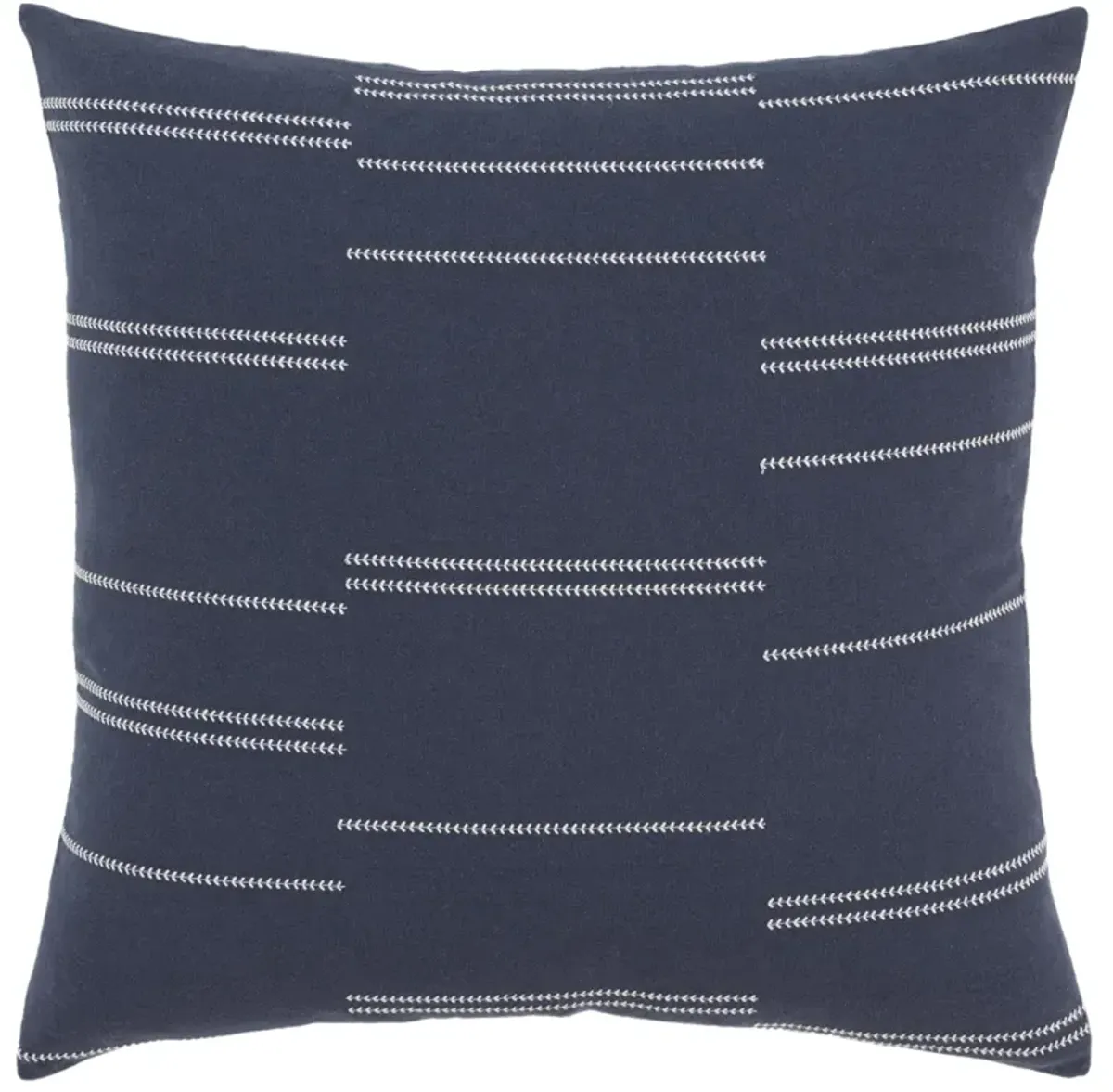 Broken Stripe Blue Pillow