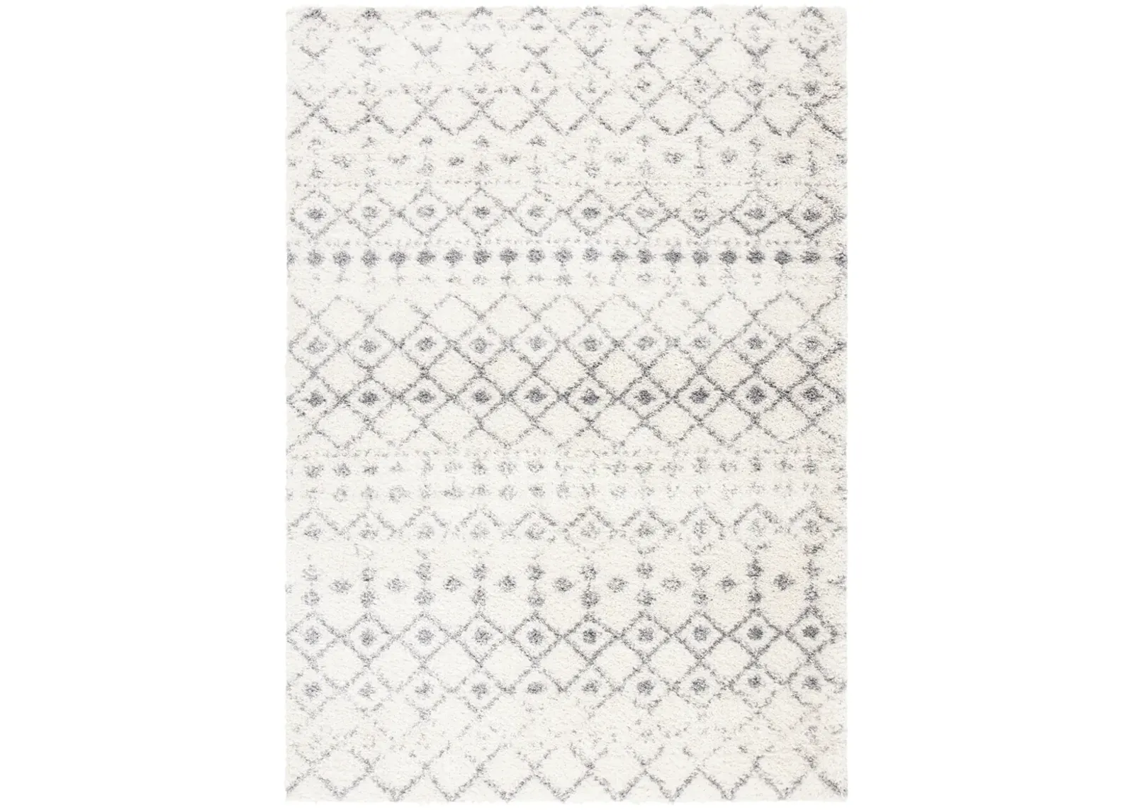 TAHOE SHAG 616 WHITE  6'-7' x 8'-7' Medium Rectangle Rug