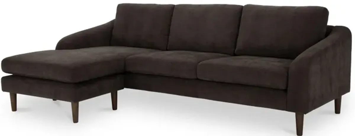 Quinn Sectional Dark Brown