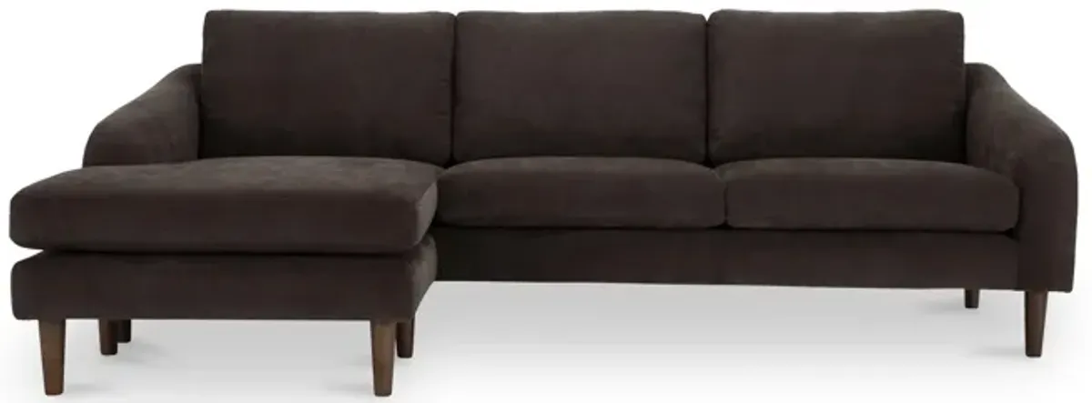 Quinn Sectional Dark Brown