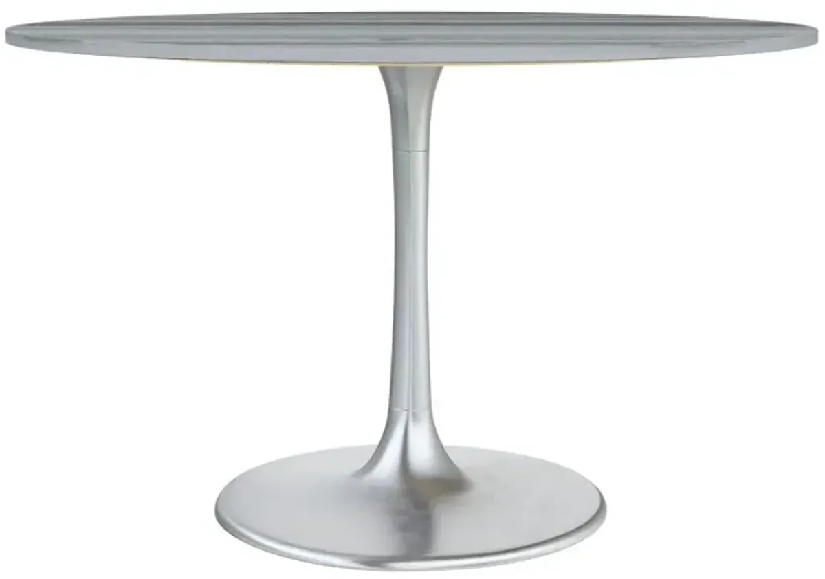 Star City Dining Table Gray & Silver