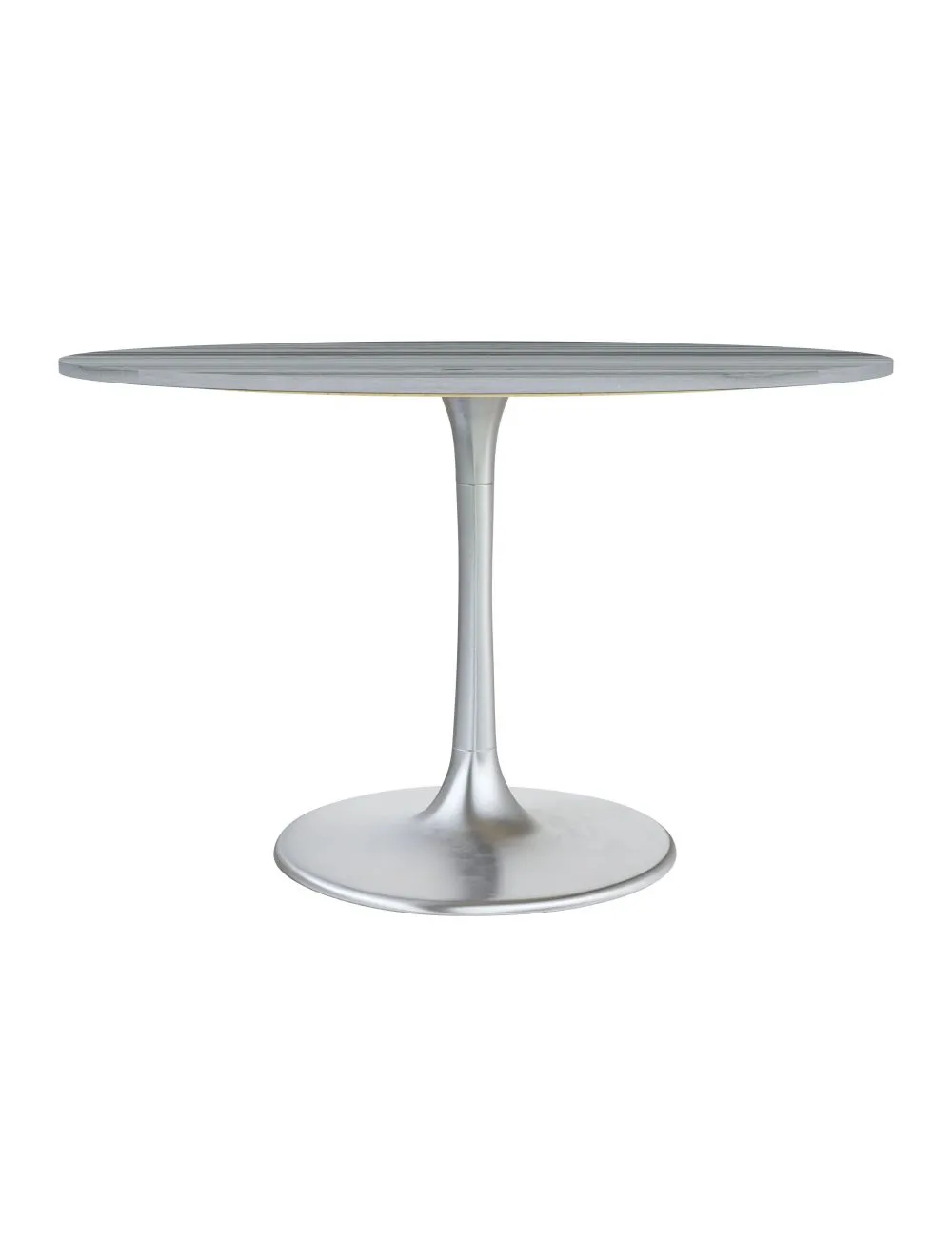 Star City Dining Table Gray & Silver