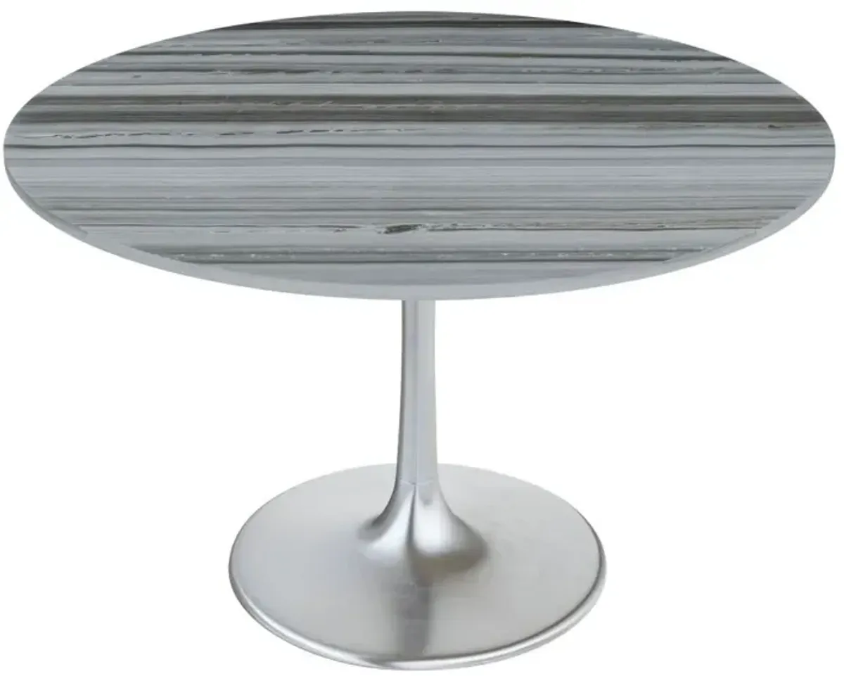 Star City Dining Table Gray & Silver