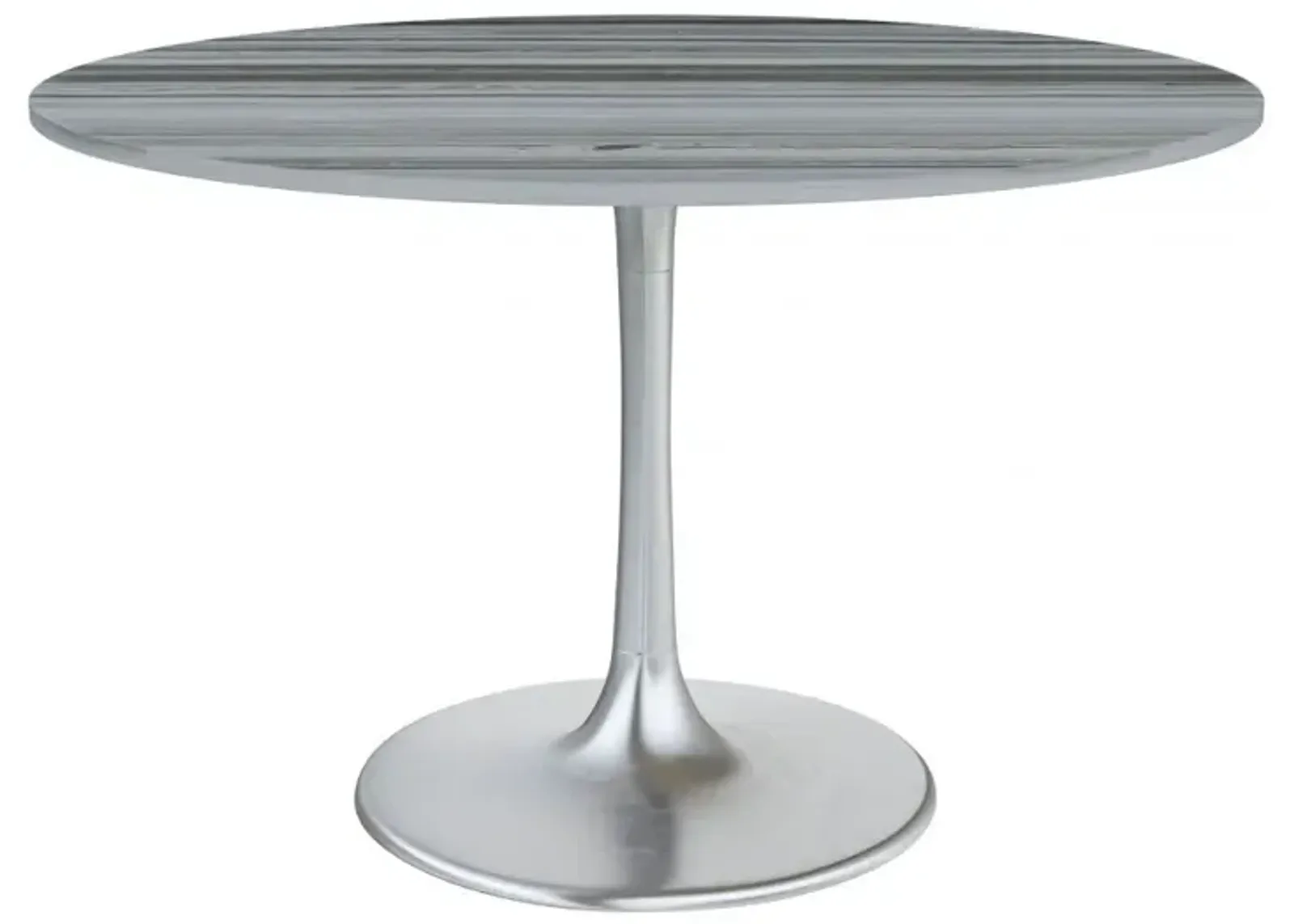 Star City Dining Table Gray & Silver